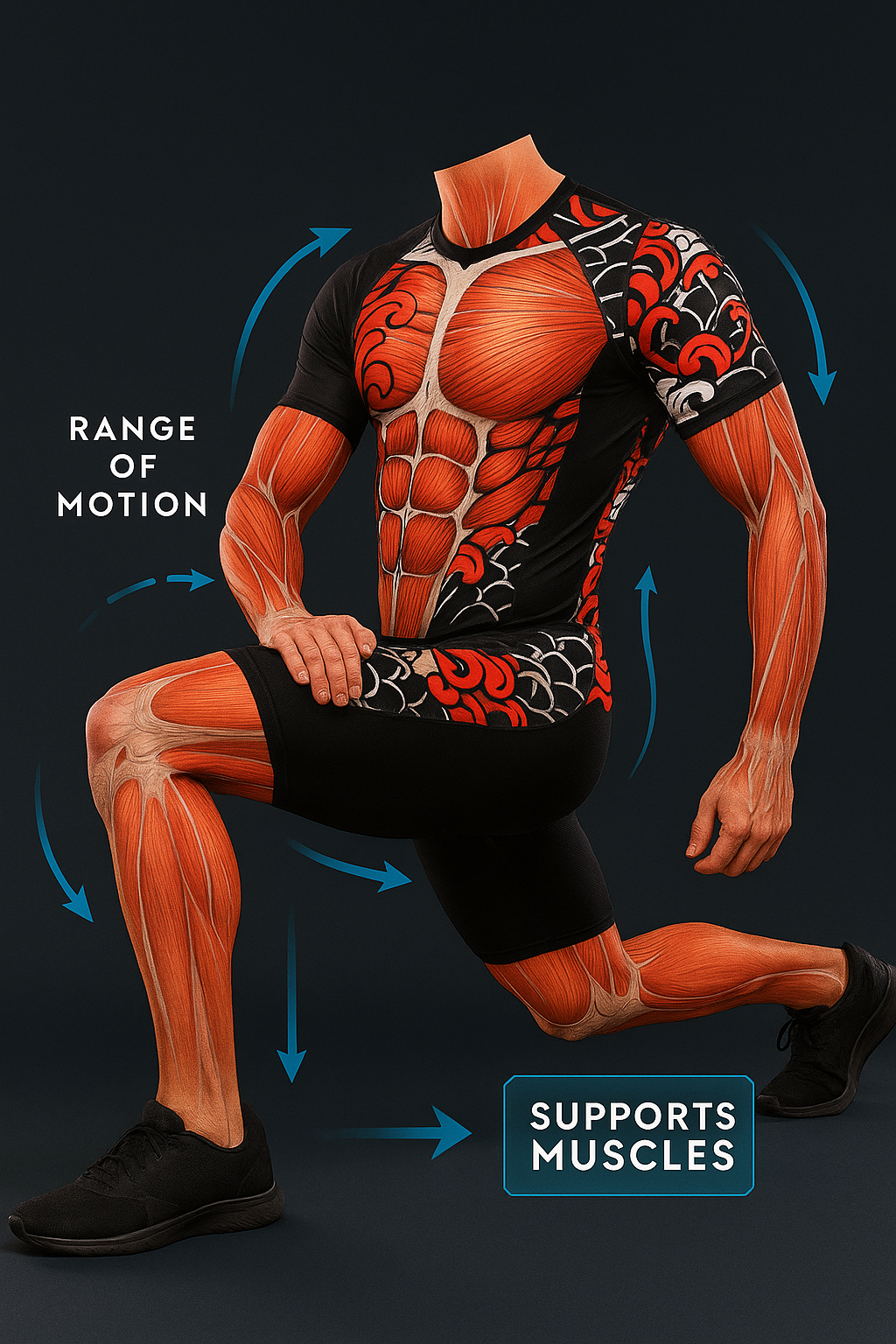 Creed Men's Short Sleeve Compression Top - Bushido Design (Rash Guard)