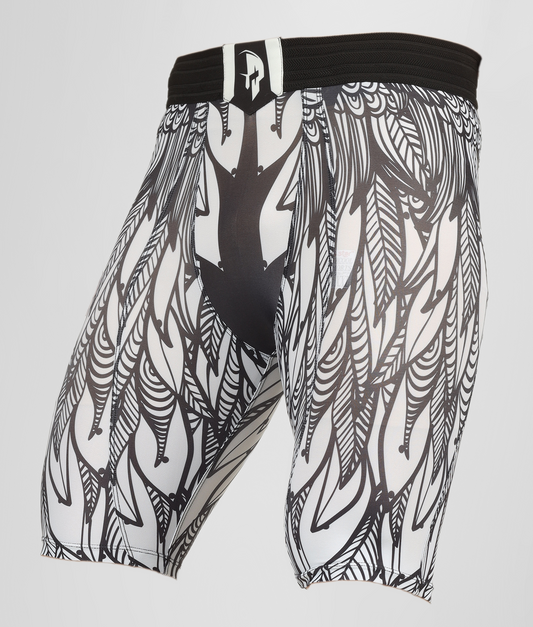 Creed Men's Compression Shorts – Twin Eagles Design (Rash Guard)