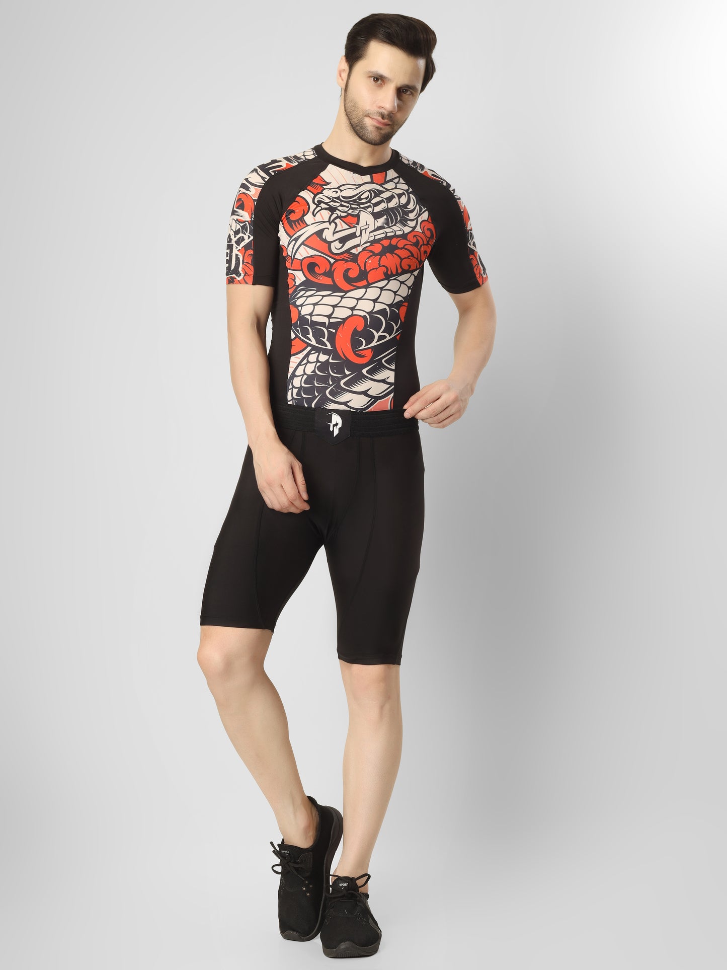 Creed Men's Short Sleeve Compression Top - Bushido Design