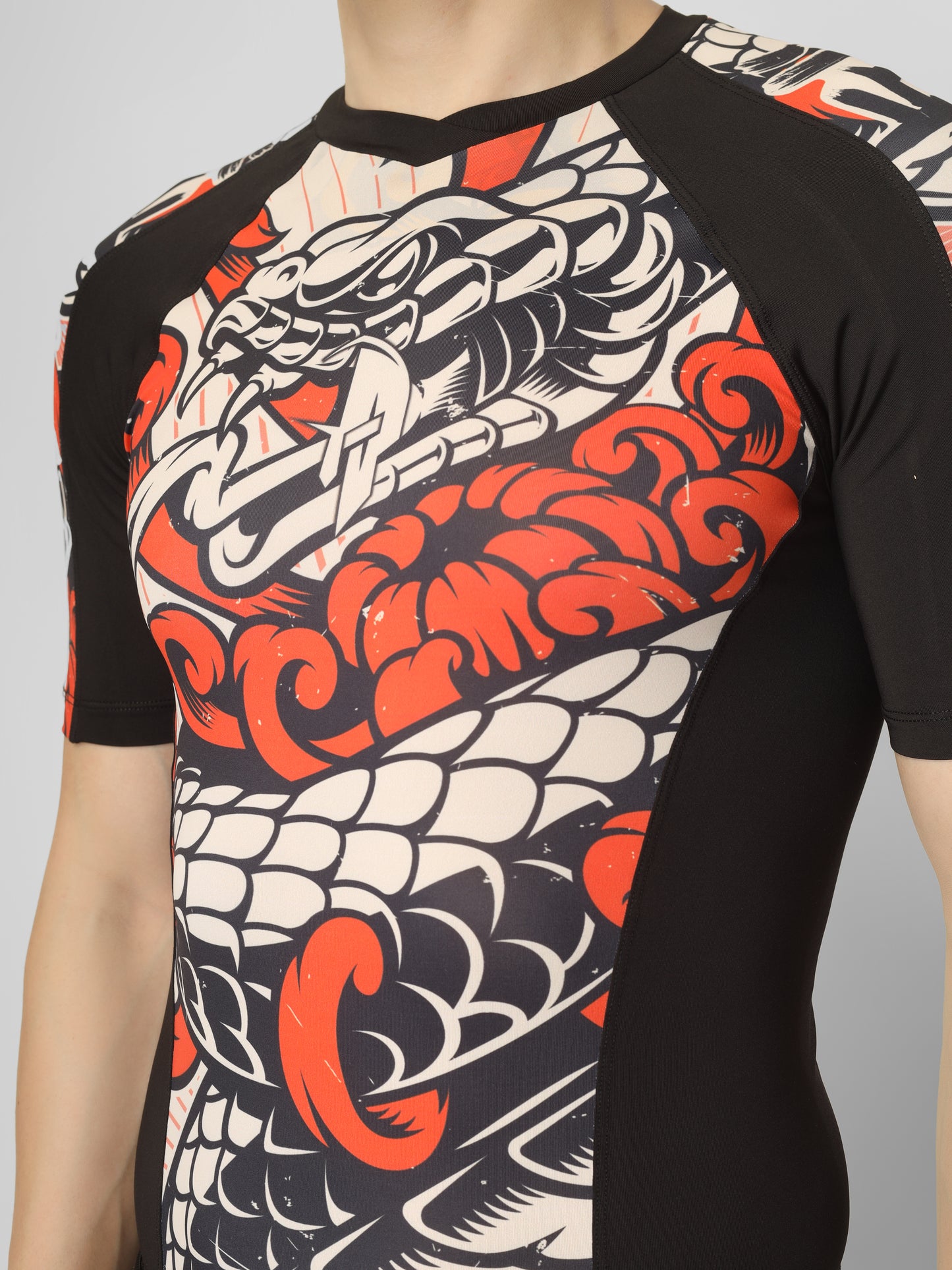 Creed Men's Short Sleeve Compression Top - Bushido Design
