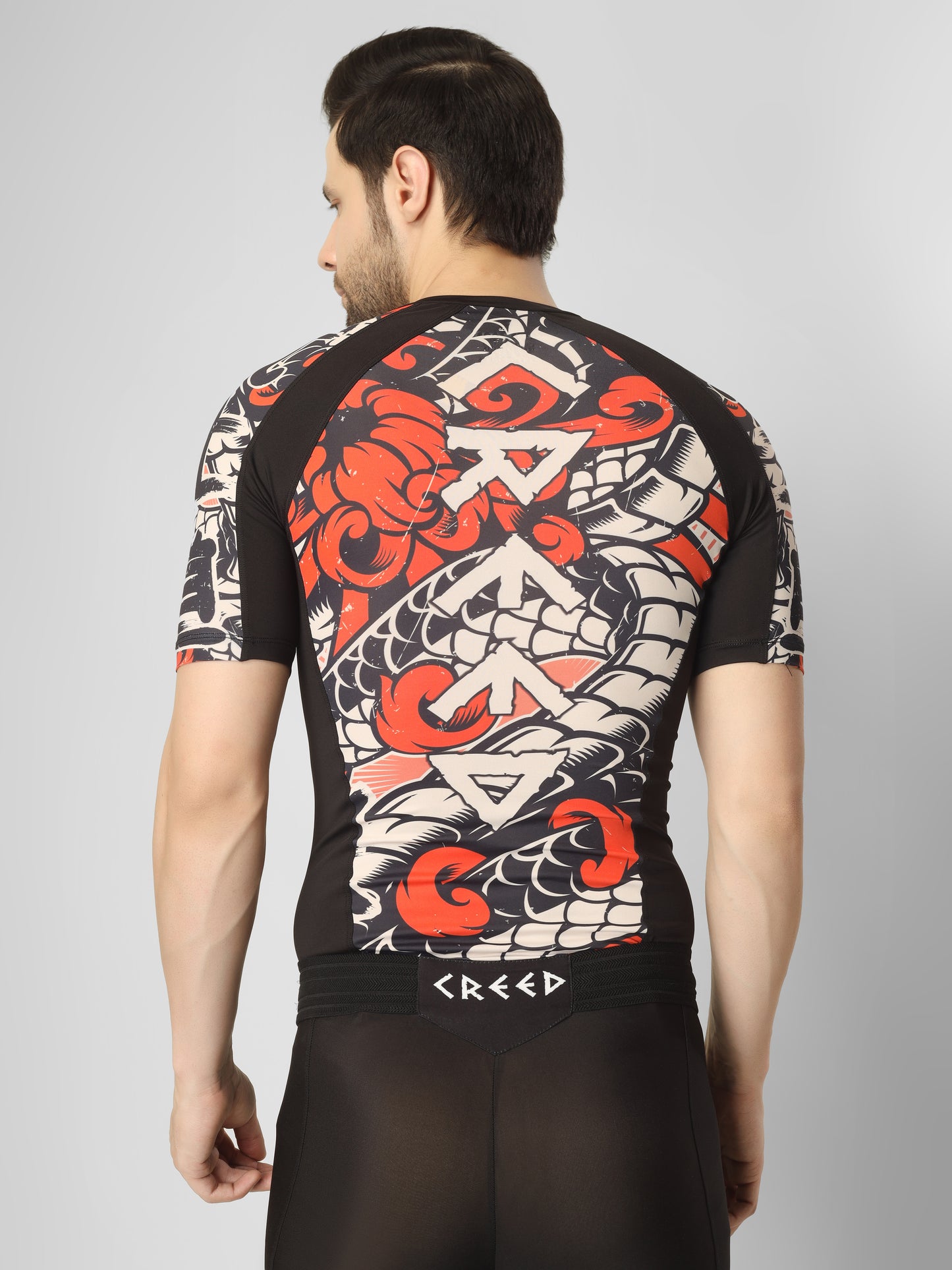 Creed Men's Short Sleeve Compression Top - Bushido Design