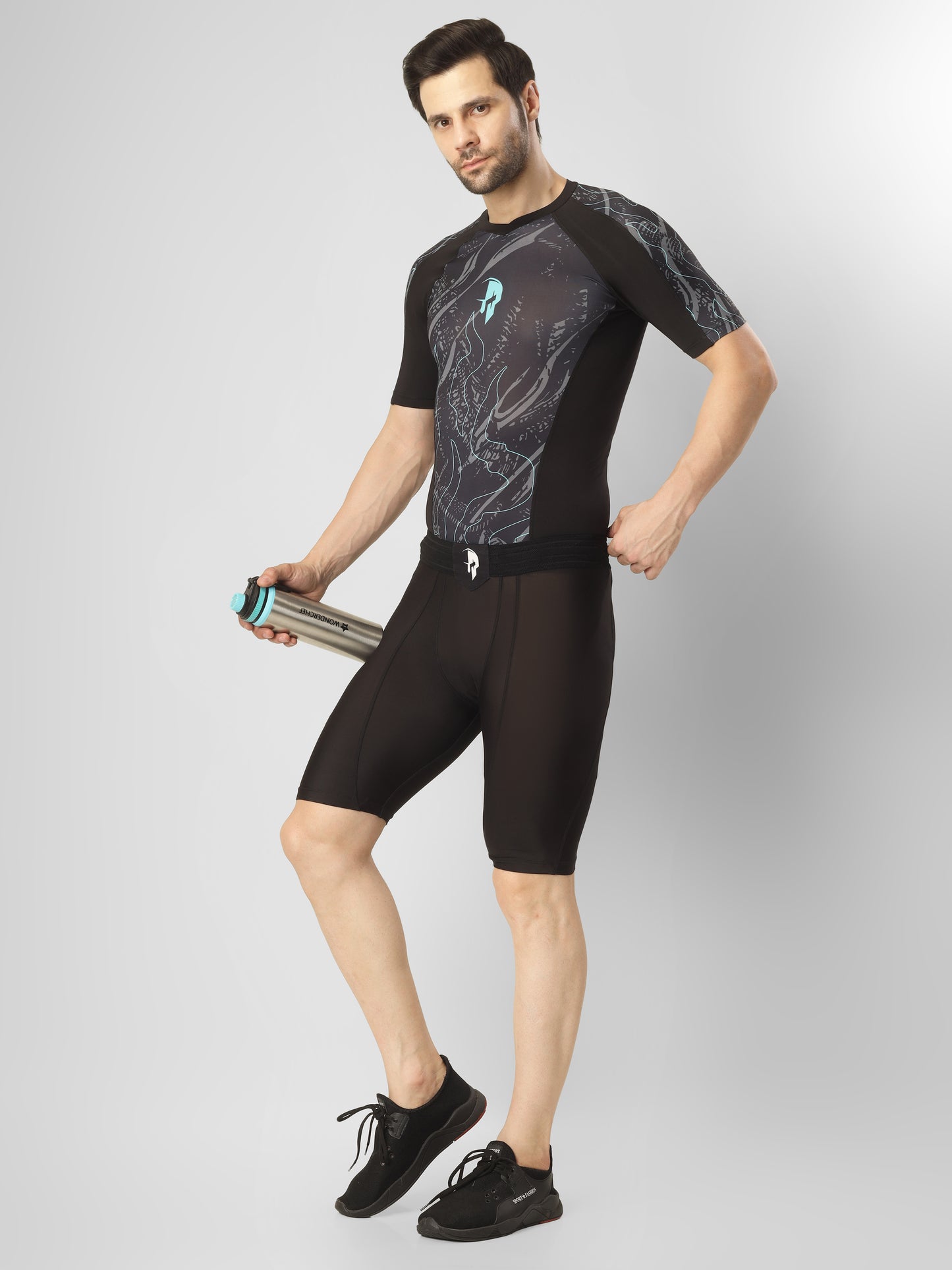 Creed Men's Short Sleeve Compression Top - Leviathan Design (Rash Guard)