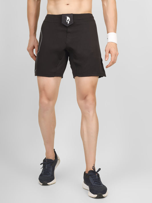 Draco Fight Shorts – Solid Black