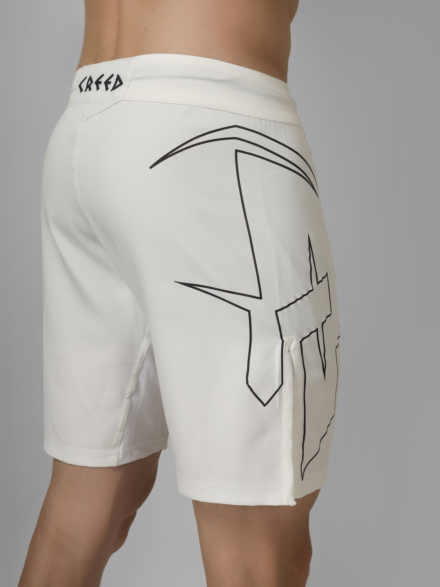 Draco Fight Shorts – White