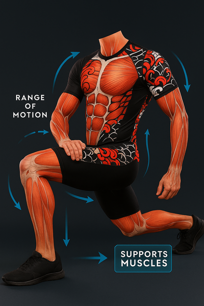 Creed Men's Short Sleeve Compression Top - Bushido Design (Rash Guard)