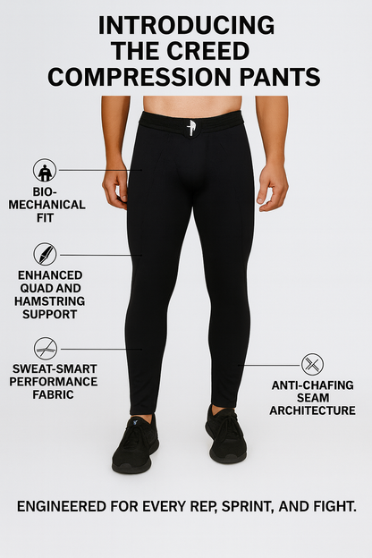 Creed Men's Compression Pants - TĀ MOKO Design (Rash Guard)