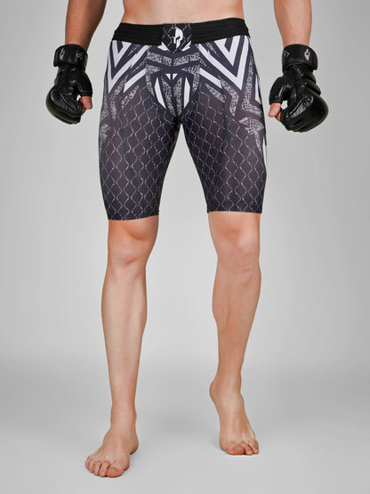 Creed Men's Compression Shorts - Tribal Warrior Design (Rash Guard)