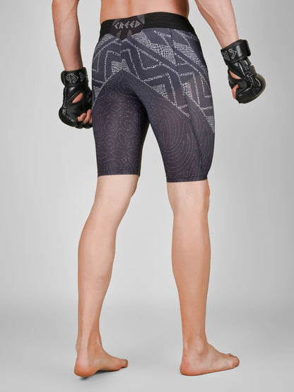 Creed Men's Compression Shorts - TĀ MOKO Design (Rash Guard)