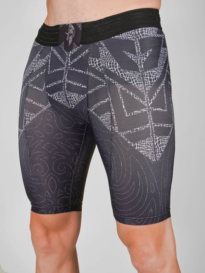 Creed Men's Compression Shorts - TĀ MOKO Design (Rash Guard)