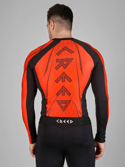 Creed Men's Full Sleeve Compression Top - SAF Design (Rash Guard)