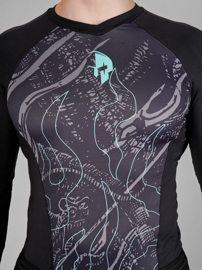 Creed Men's Full Sleeve Compression Top - Leviathan Design (Rash Guard)
