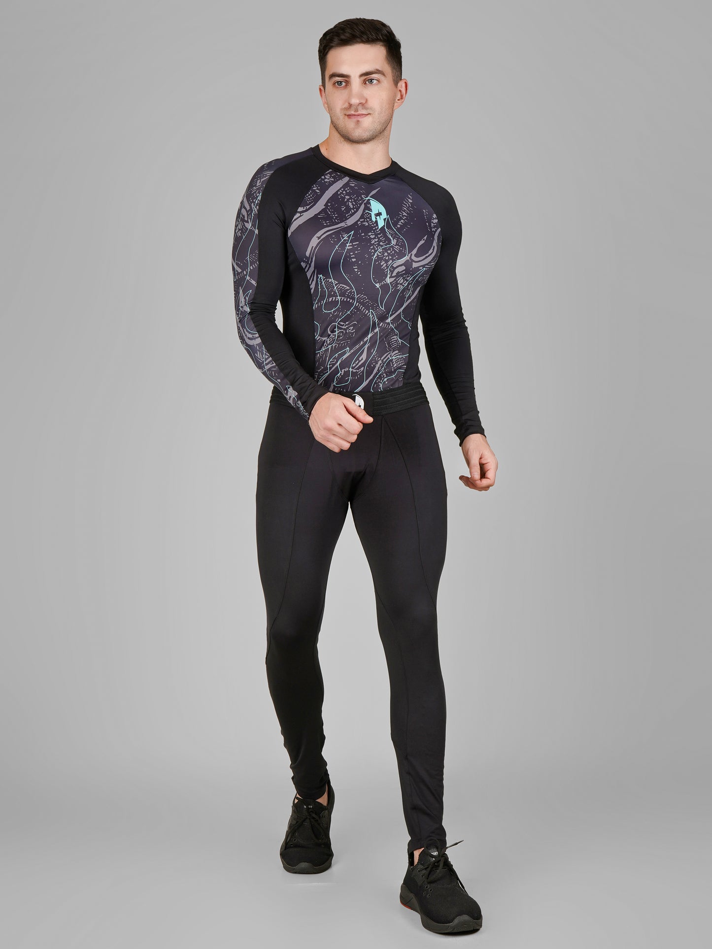 Creed Men's Full Sleeve Compression Top - Leviathan Design (Rash Guard)