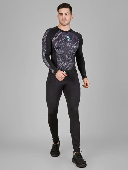 Creed Men's Full Sleeve Compression Top - Leviathan Design (Rash Guard)