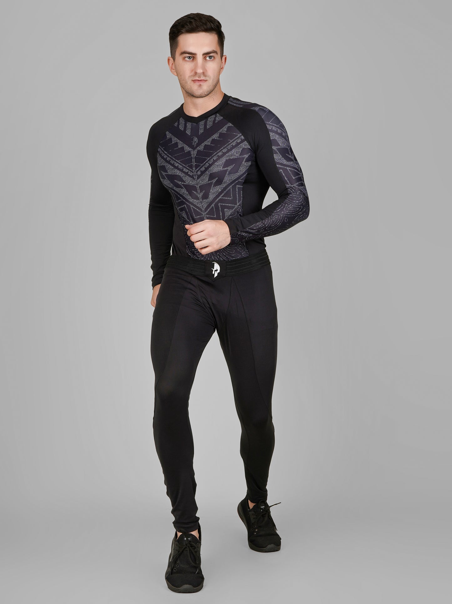 Creed Men's Full Sleeve Compression Top - TĀ MOKO Design (Rash Guard)
