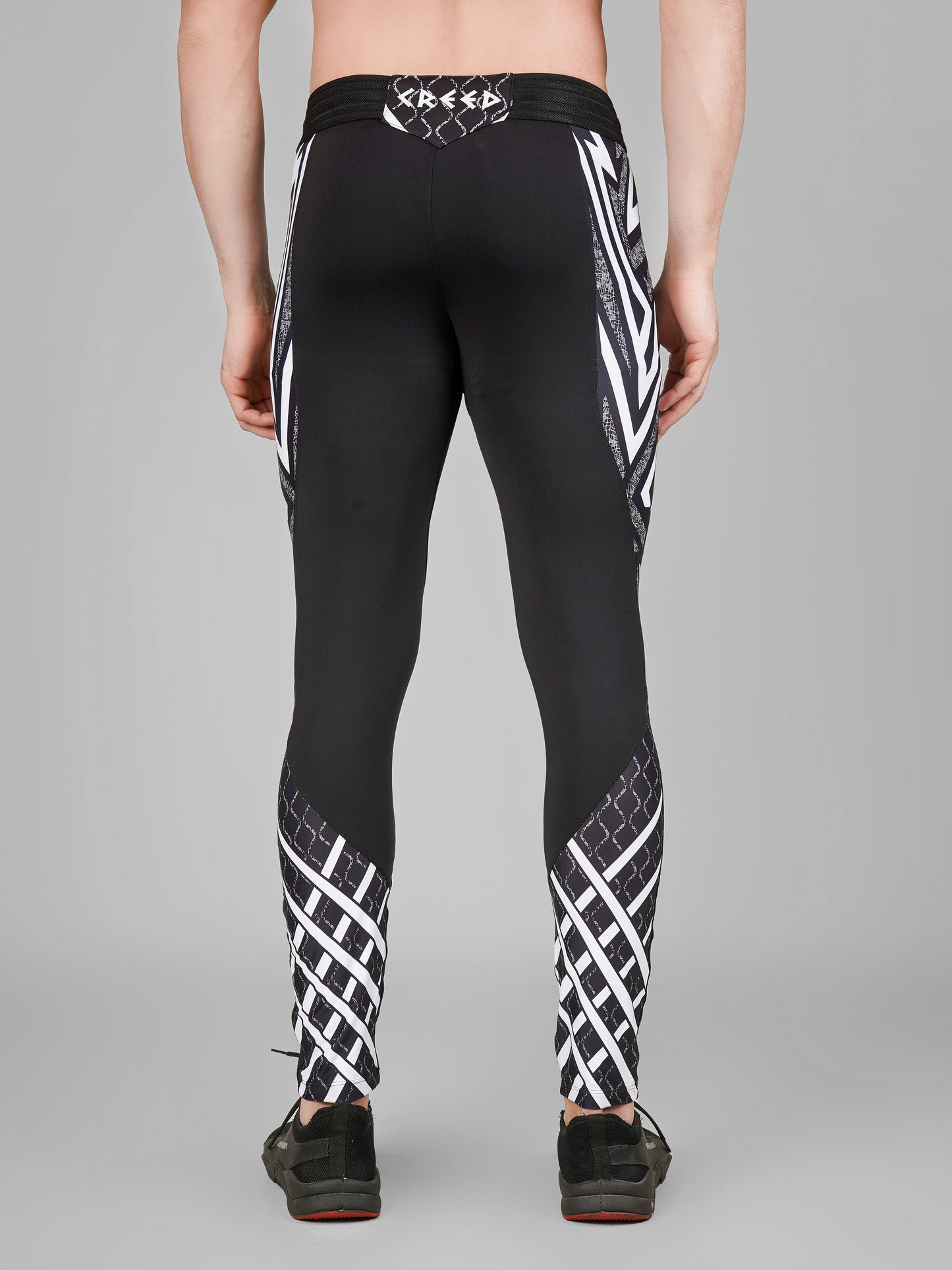 Creed Men's Compression Pants - Tribal Warrior Design (Rash Guard)