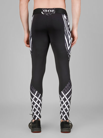 Creed Men's Compression Pants - Tribal Warrior Design (Rash Guard)