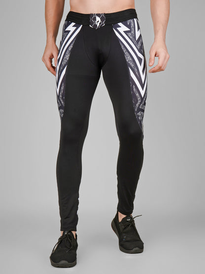 Creed Men's Compression Pants - Tribal Warrior Design (Rash Guard)