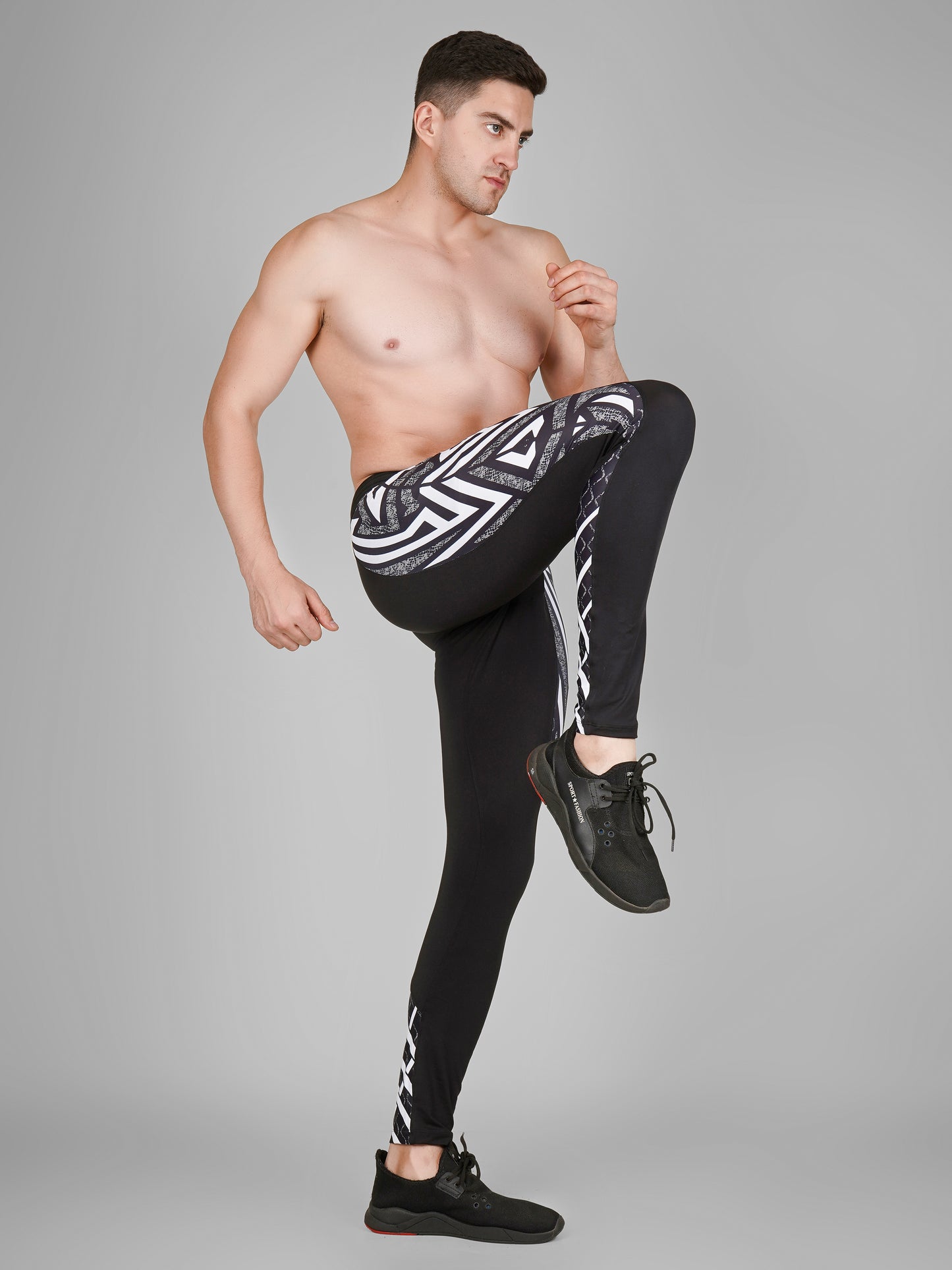 Creed Men's Compression Pants - Tribal Warrior Design (Rash Guard)