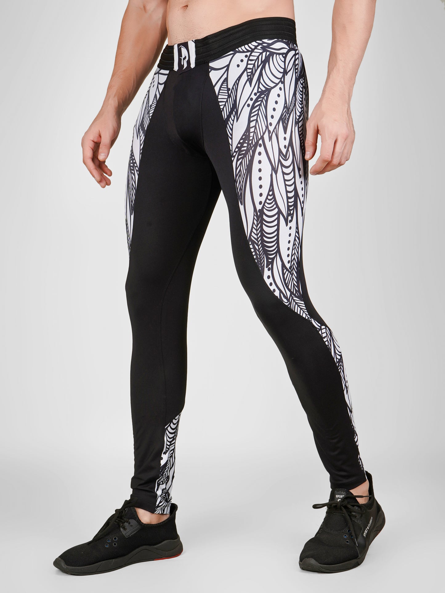 Creed Men's Compression Pants – Twin Eagles Design (Rash Guard)