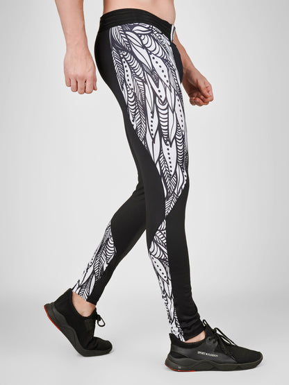 Creed Men's Compression Pants – Twin Eagles Design (Rash Guard)