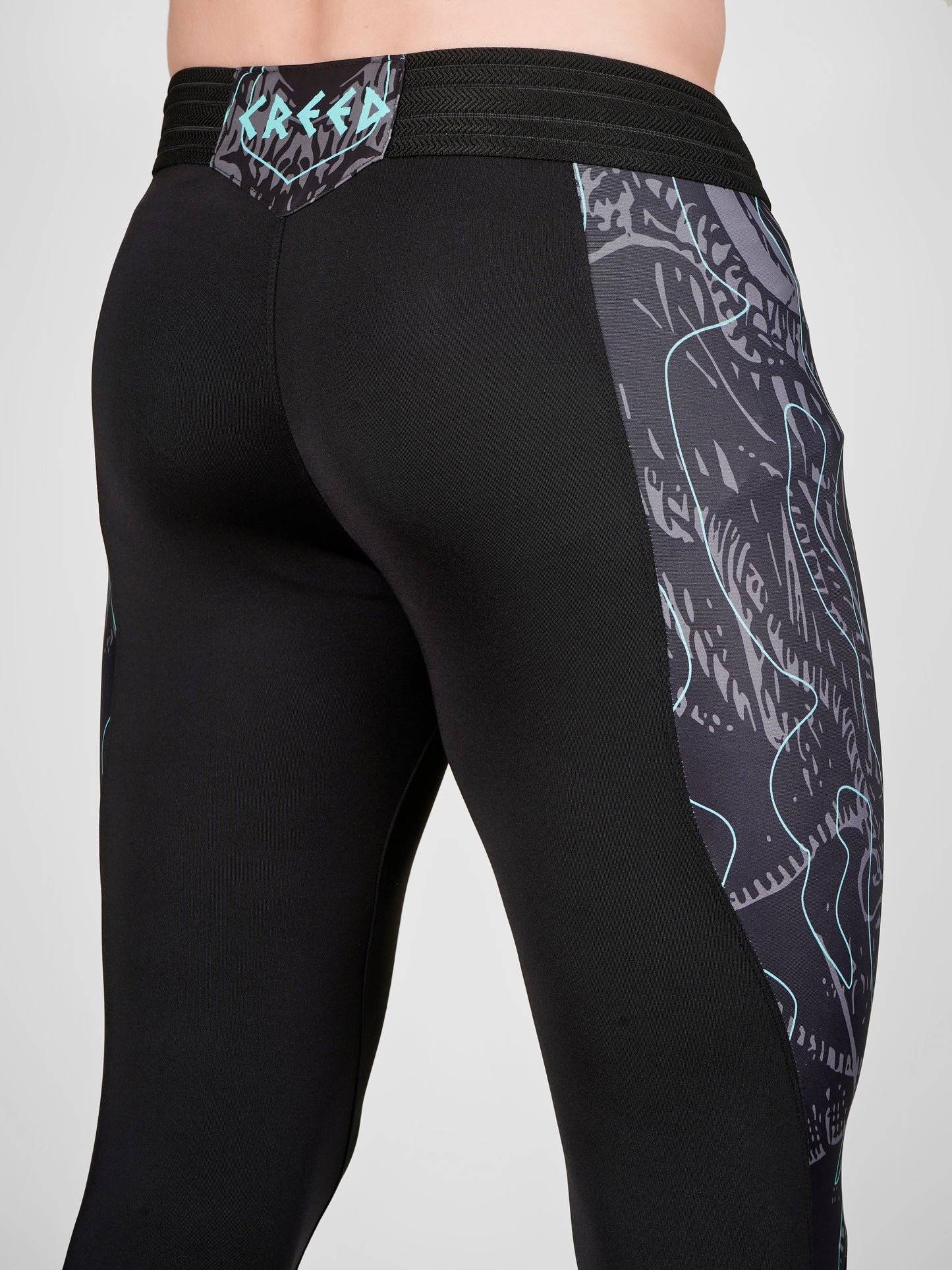 Creed Men's Compression Pants – Leviathan Design (Rash Guard)