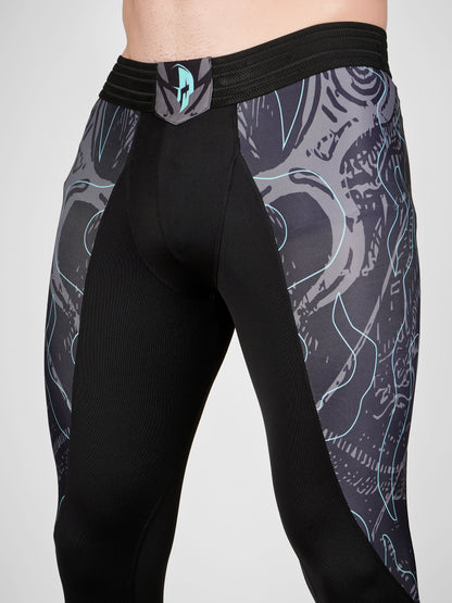 Creed Men's Compression Pants – Leviathan Design (Rash Guard)
