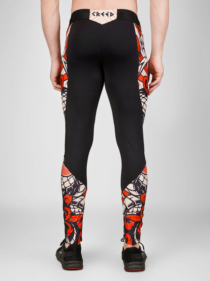 Creed Men's Compression Pants – Bushido Design (Rash Guard)