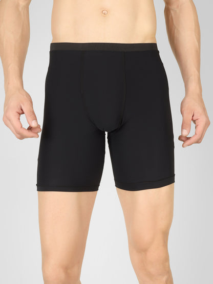 Creed Men's Taurus Black Compression Shorts - Solid Black (Rash Guard)