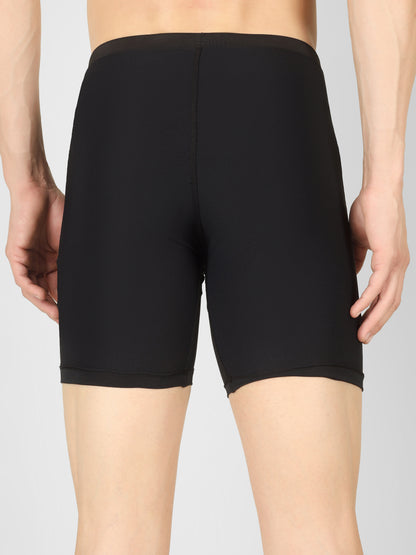 Creed Men's Taurus Black Compression Shorts - Solid Black (Rash Guard)