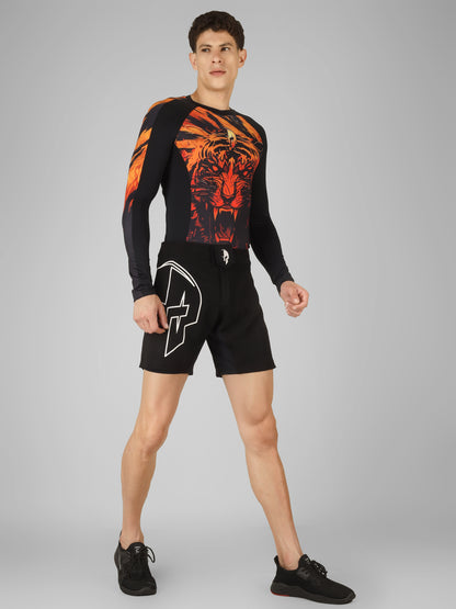 Creed Men's Full Sleeve Compression Top -Sher khan Design (Rash Guard)
