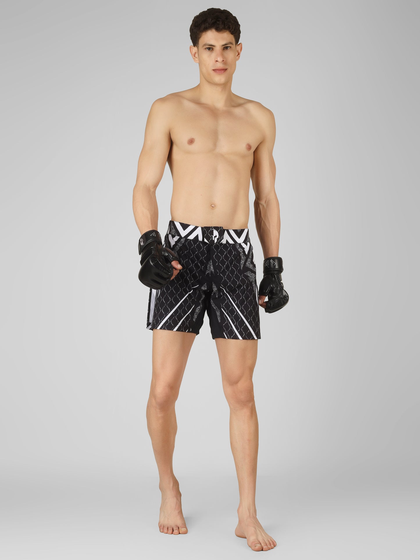 Creed Spartan Fight Shorts - T-Warrior Design ( MMA, MUAY THAI, KICK BOXING, BOXING, BJJ )