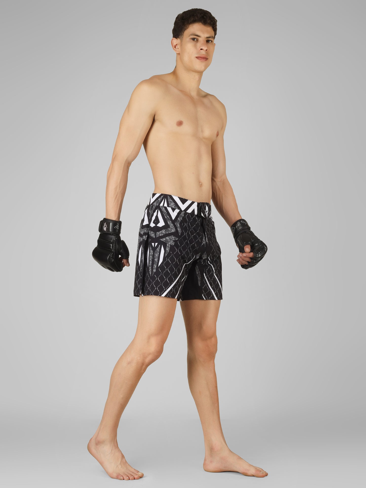 Creed Spartan Fight Shorts - T-Warrior Design ( MMA, MUAY THAI, KICK BOXING, BOXING, BJJ )