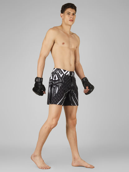 Creed Spartan Fight Shorts - T-Warrior Design ( MMA, MUAY THAI, KICK BOXING, BOXING, BJJ )