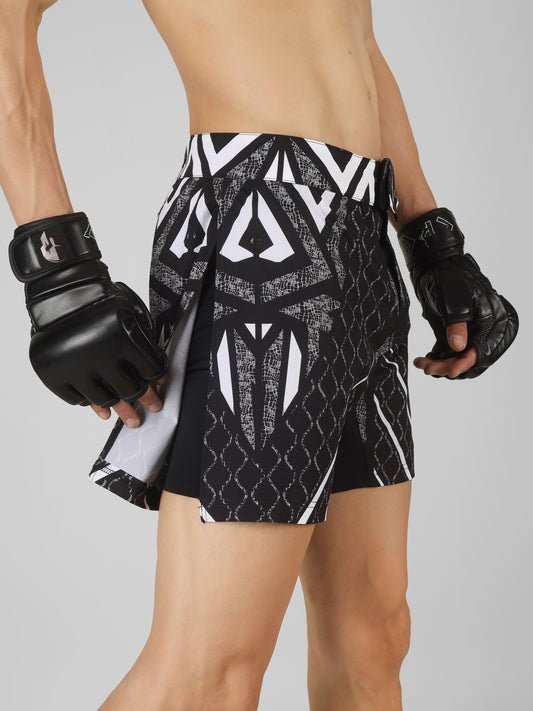 Creed Spartan Fight Shorts - T-Warrior Design ( MMA, MUAY THAI, KICK BOXING, BOXING, BJJ )