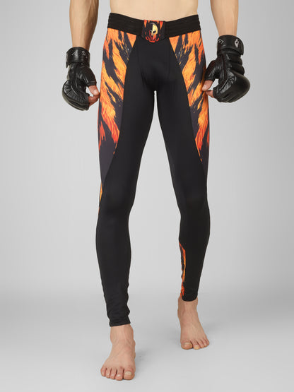 Creed Men's Compression Pants – Sher Khan Design (Rash Guard)