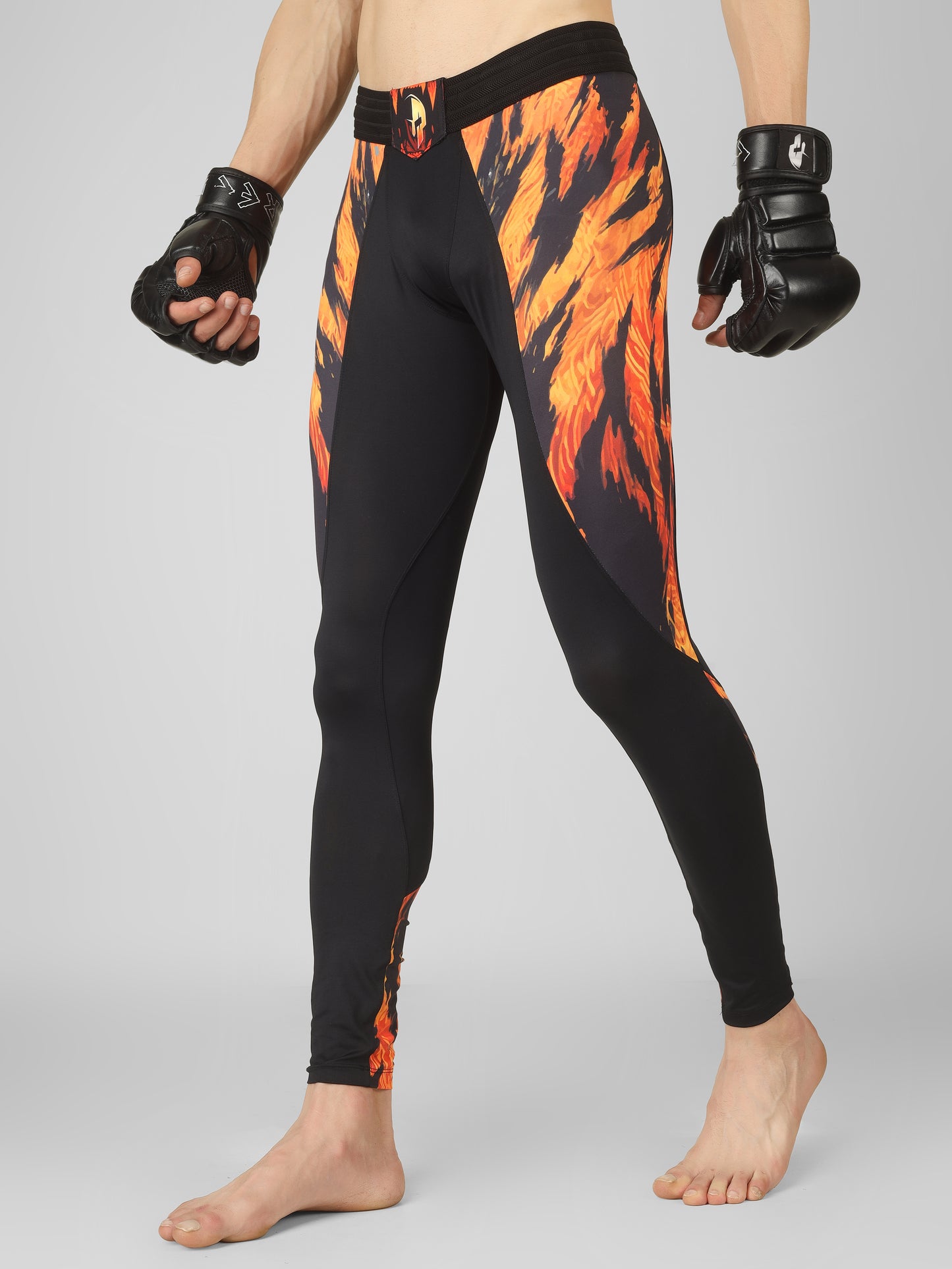Creed Men's Compression Pants – Sher Khan Design (Rash Guard)