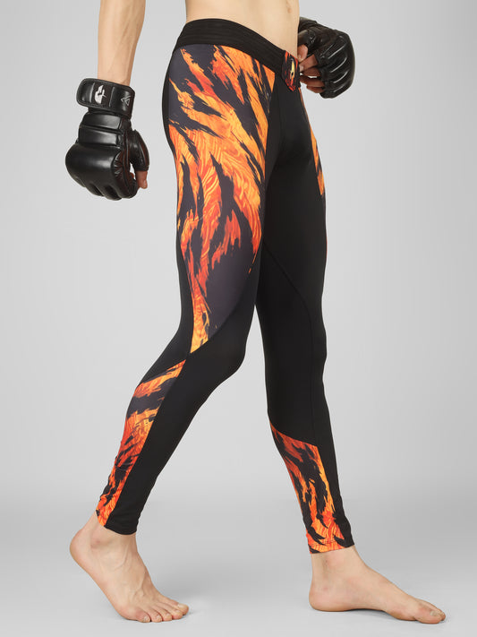 Creed Men's Compression Pants – Sher Khan Design (Rash Guard)
