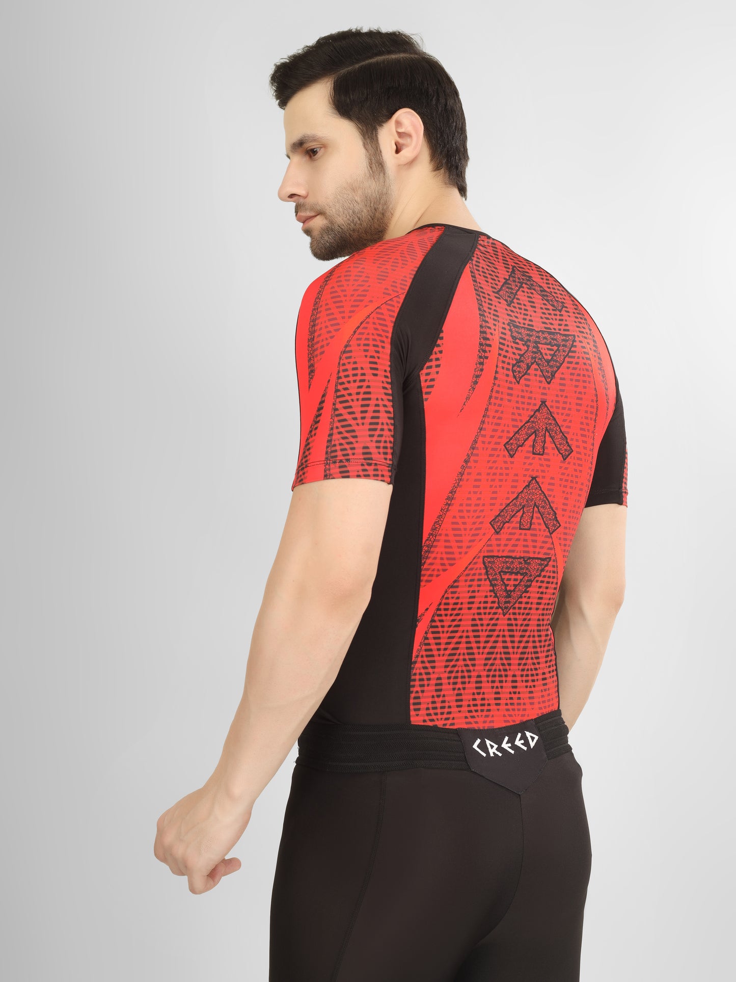 Creed Men's Short Sleeve Compression Top - SAF Design (Rash Guard)