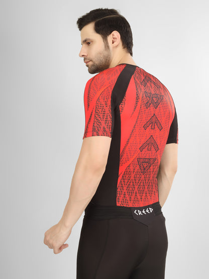 Creed Men's Short Sleeve Compression Top - SAF Design (Rash Guard)