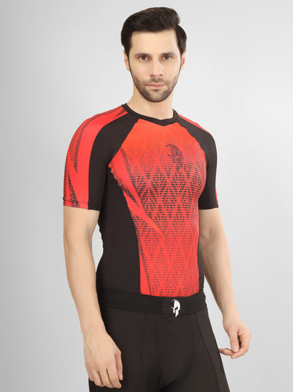 Creed Men's Short Sleeve Compression Top - SAF Design (Rash Guard)
