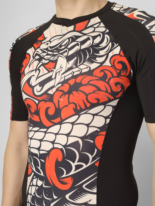 Creed Men's Short Sleeve Compression Top - Bushido Design