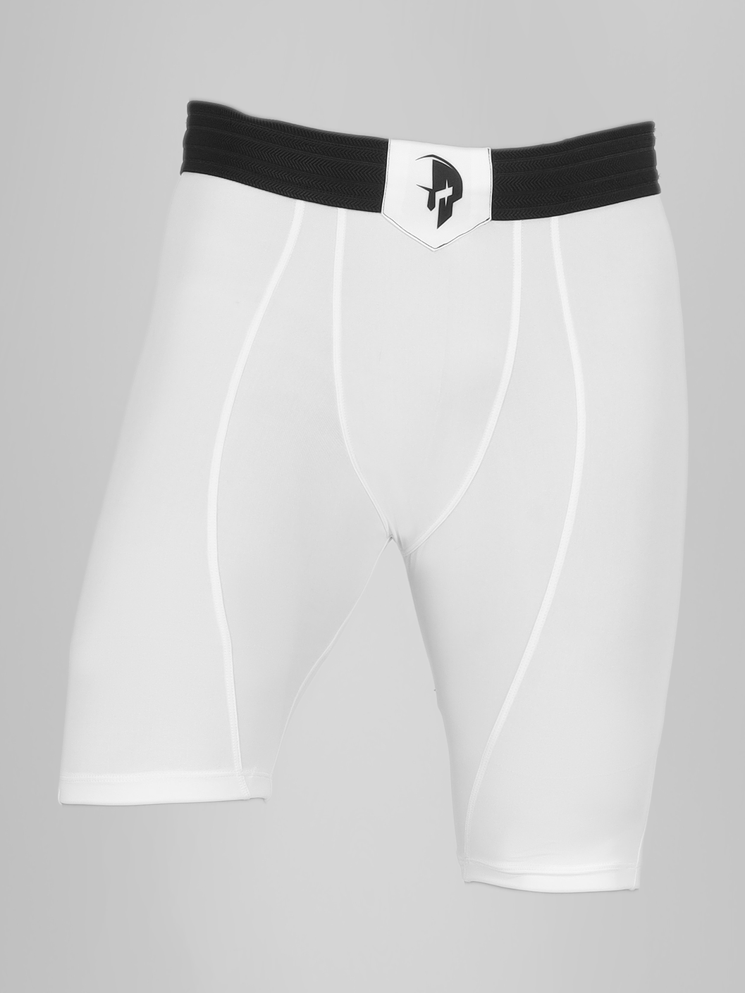 Creed Men's Compression Short - Basic Solid White (Rash Guard)