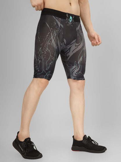 Creed Men's Compression Shorts – Leviathan Design (Rash Guard)