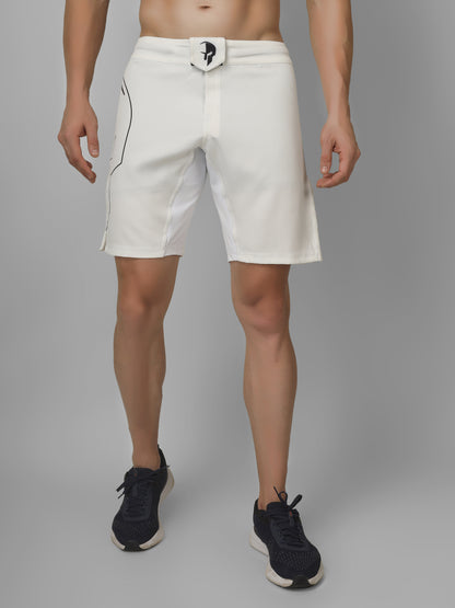 Draco Fight Shorts – White
