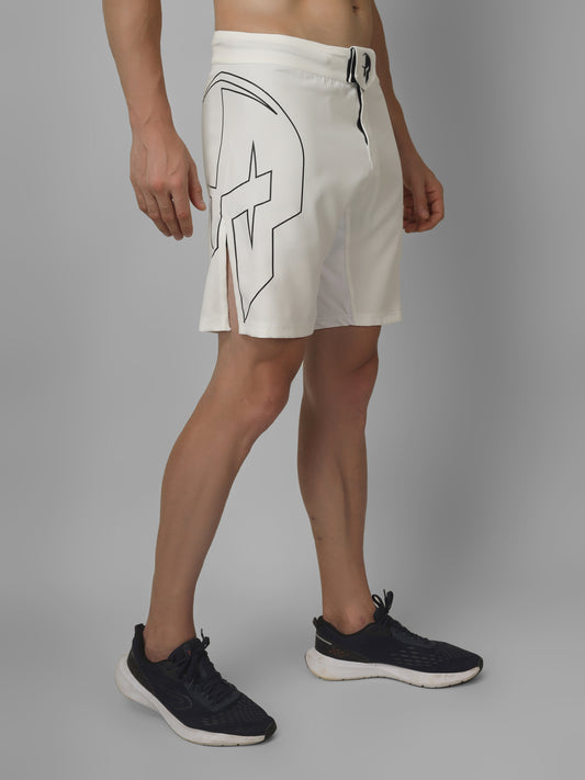 Draco Fight Shorts – White